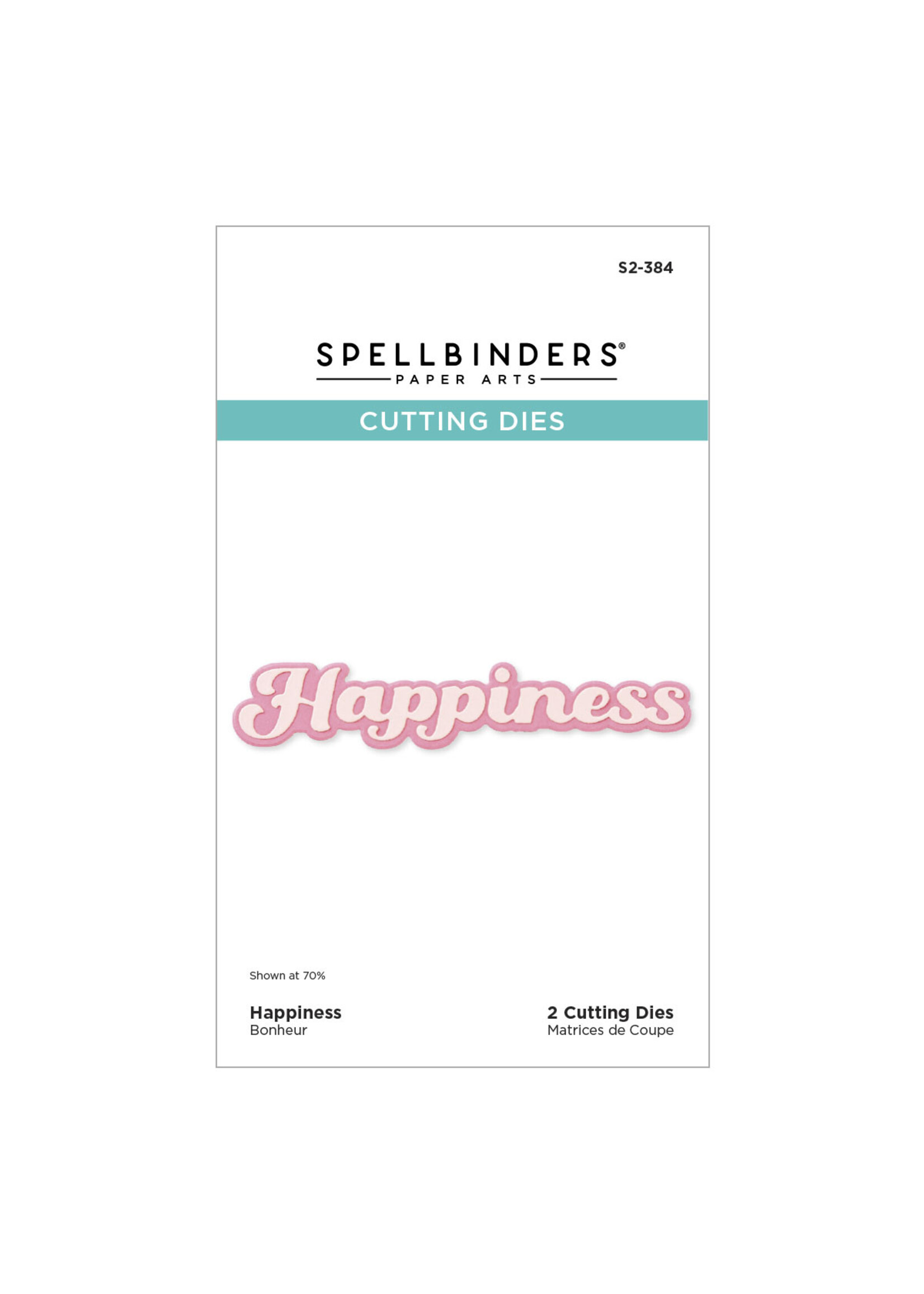 spellbinders Happiness Etched Dies from Storytelling Collection