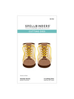 spellbinders Wander Boots Etched Dies from Storytelling Collection