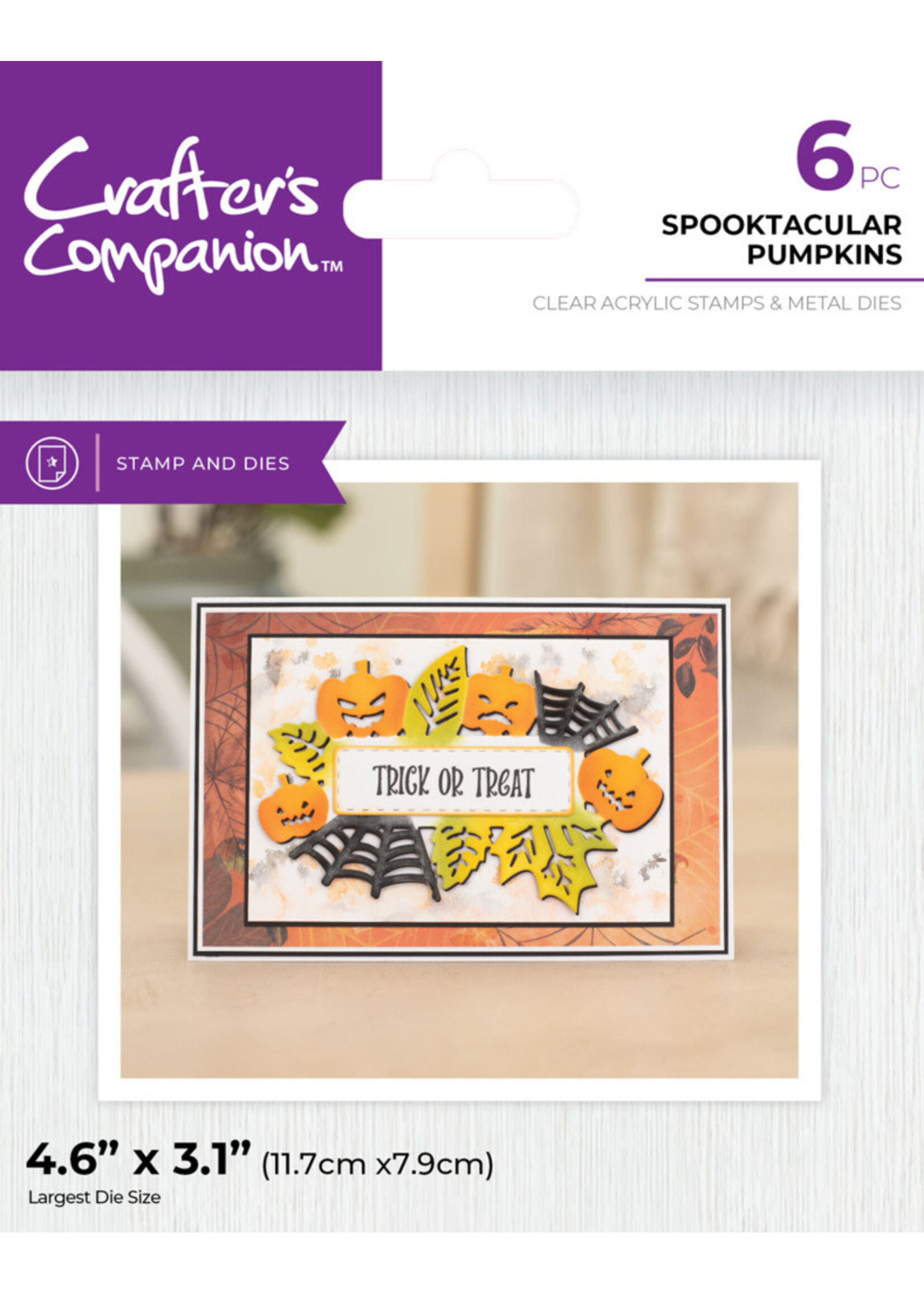 crafters companion Stamp & Die Spooktacular Pumpkins