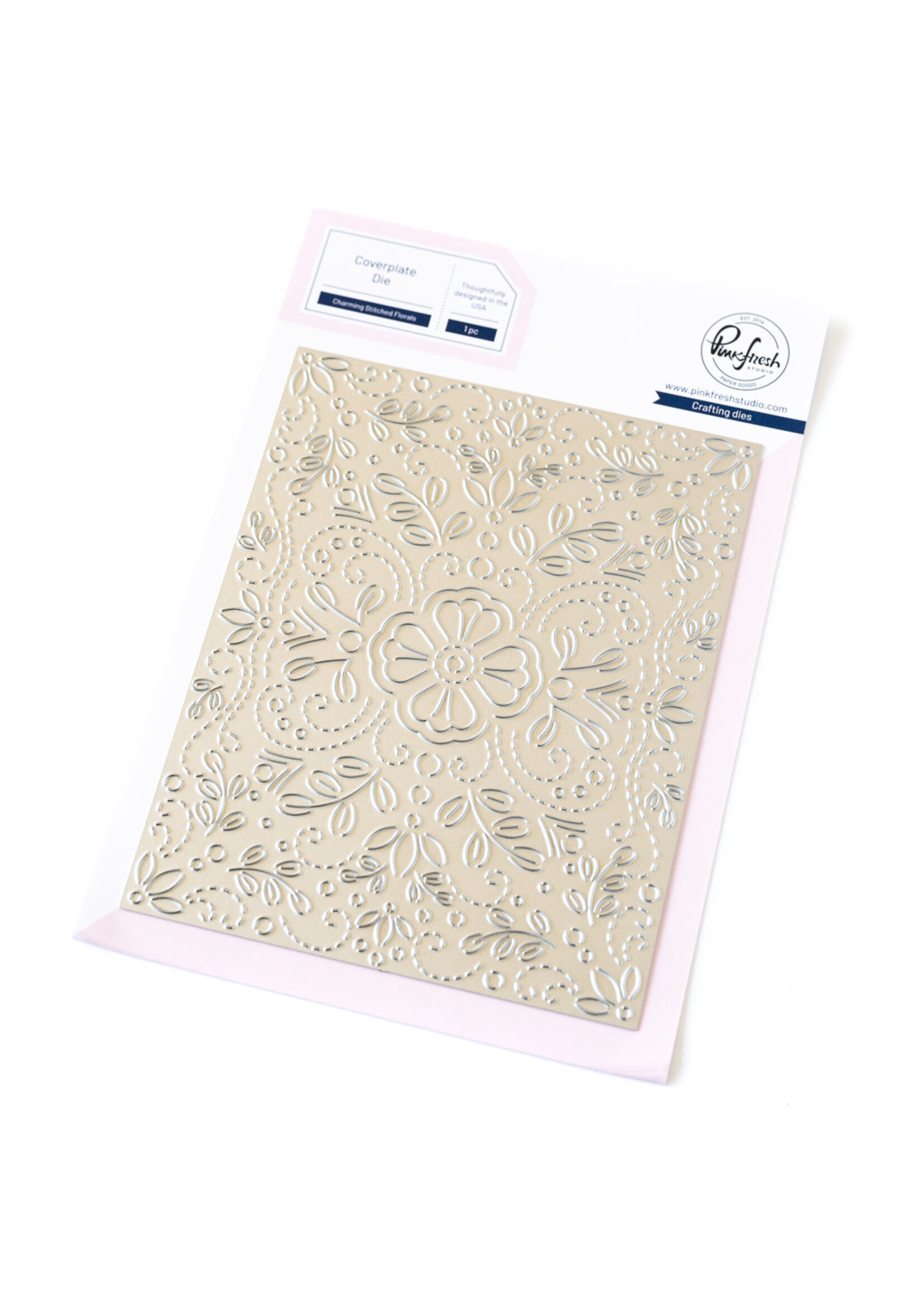 PinkFresh Studios Charming Stitched Florals dies