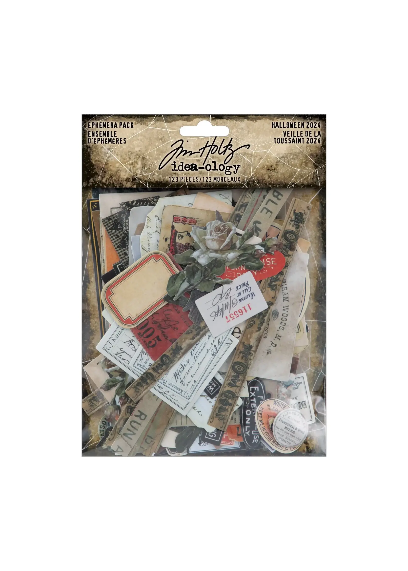 Tim Holtz Tim Holtz Ideaology Halloween 2024 Ephemera Pack Creative
