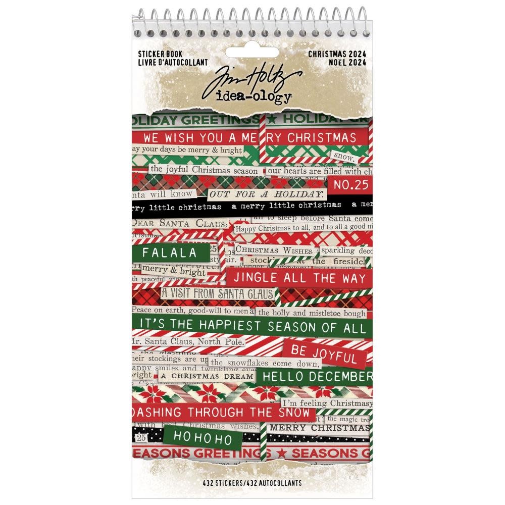 Tim Holtz Tim Holtz Ideaology Christmas 2024 Sticker Book Creative Escape