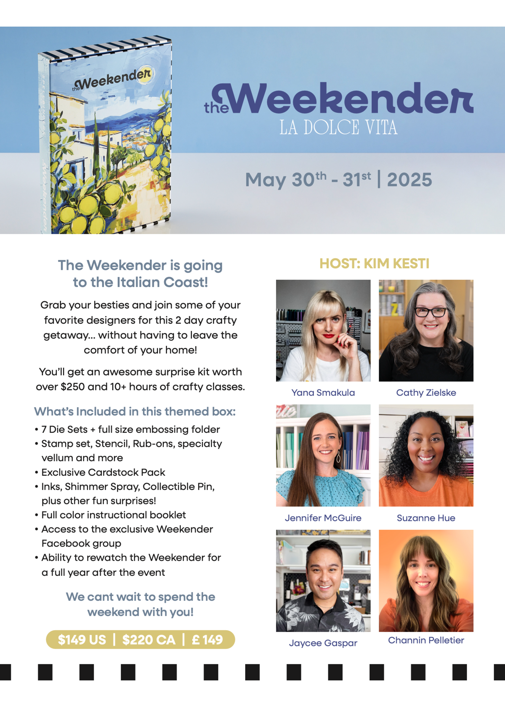 spellbinders The Weekender 2025 In Store Crop Weekend