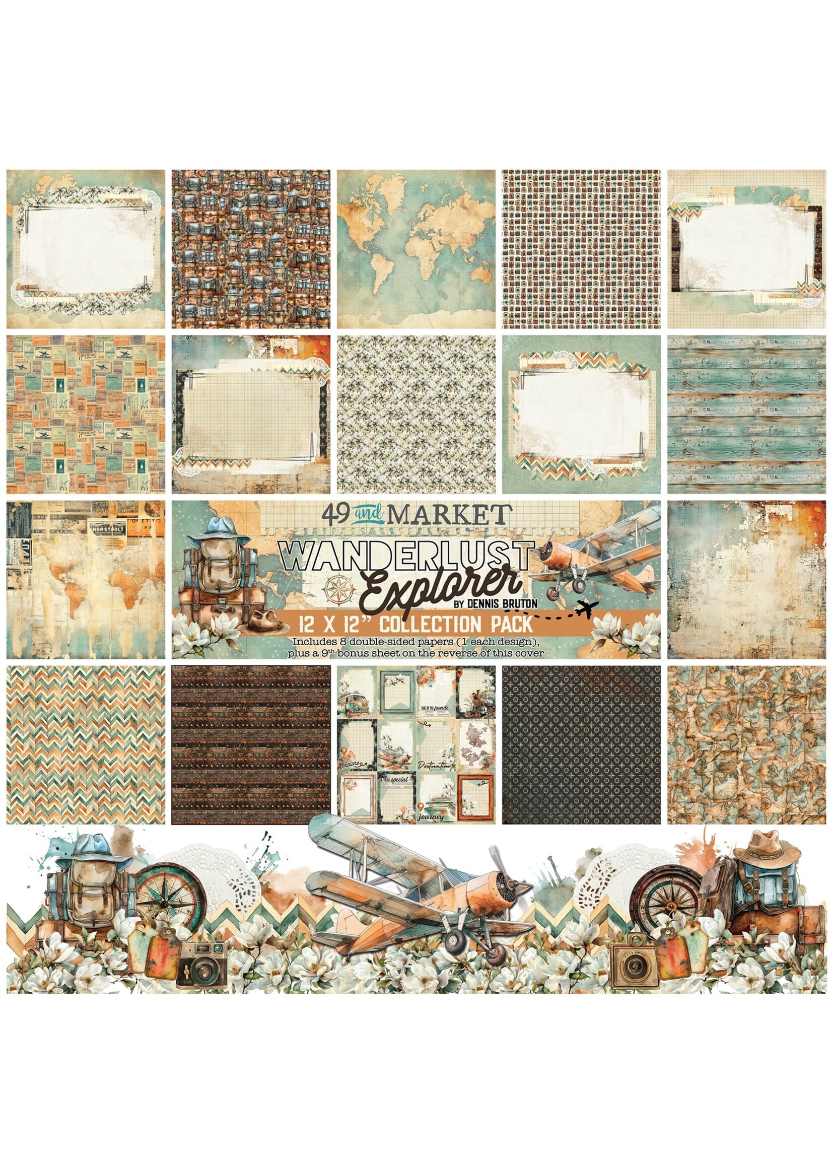 49 and Market Wanderlust Collection 12x12 Kit