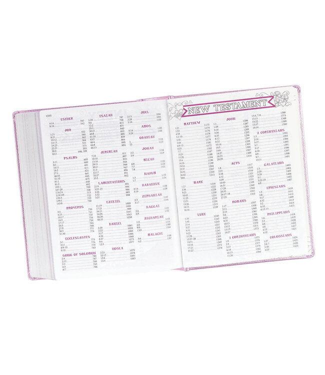 Metallic Pink Faux Leather My Creative Bible for Girls - an ESV Journaling Bible