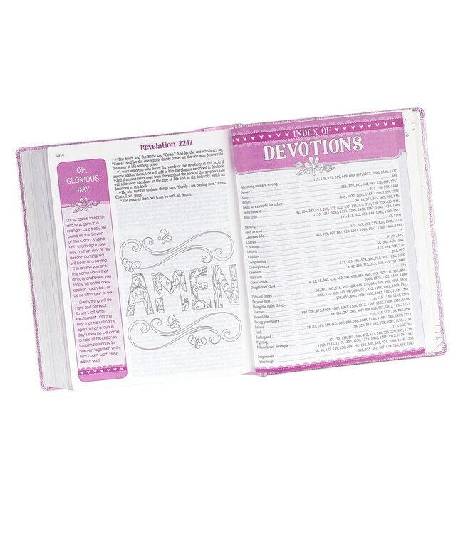 Pink Faux Leather My Creative Bible for Girls - ESV Journaling Bible