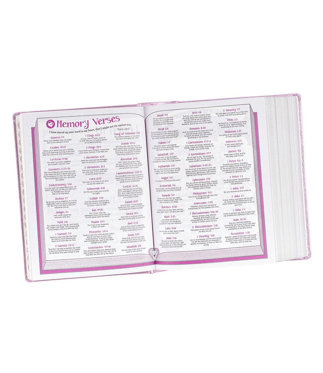 Metallic Pink Faux Leather My Creative Bible for Girls - an ESV Journaling Bible