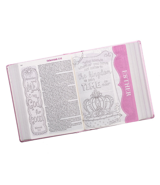 Pink Faux Leather My Creative Bible for Girls - ESV Journaling Bible
