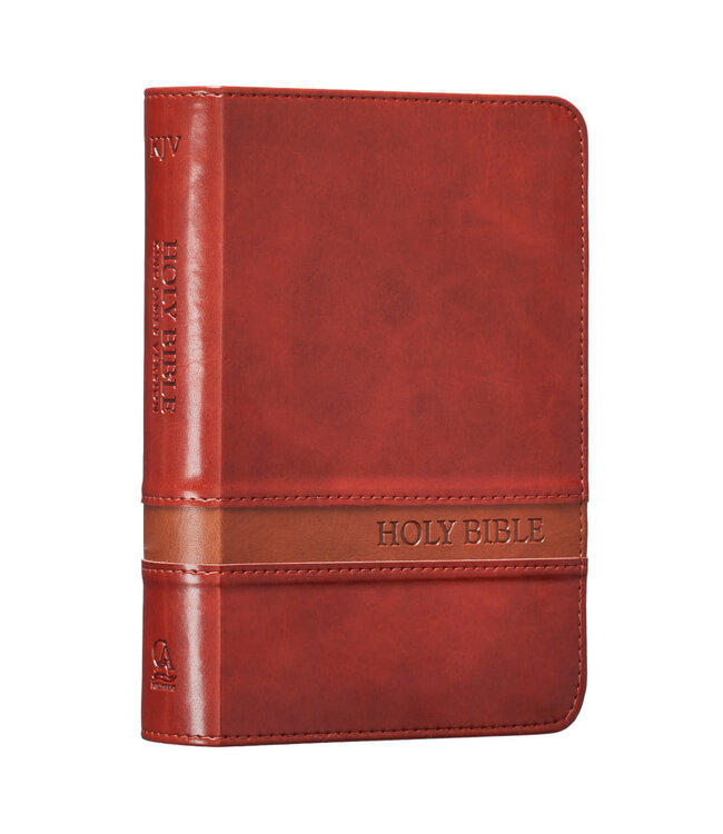 Brown Faux Leather Large Print Compact King James Version Bible