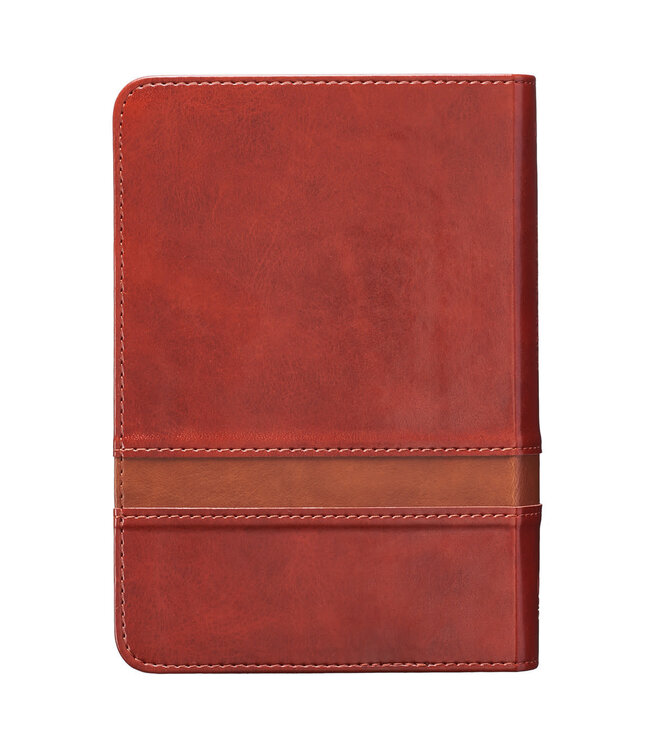 Brown Faux Leather Large Print Compact King James Version Bible