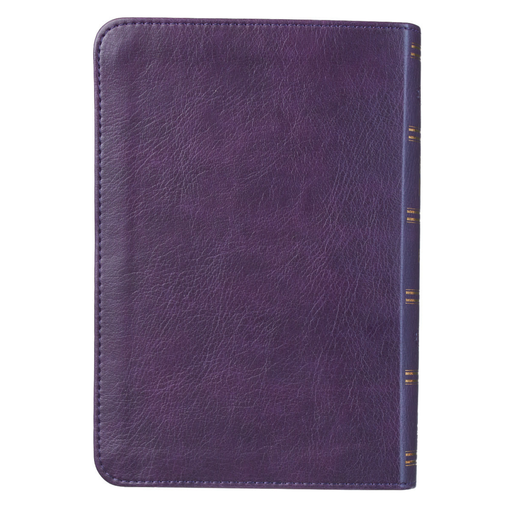 Christian Art Gifts Purple Faux Leather Large Print Compact King James Version Bible