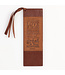 Steadfast Love of The LORD Brown Two-tone Faux Leather Bookmark - Lamentations 3:22-23 | 仿皮書籤