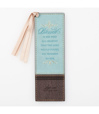 Christian Art Gifts Blessed Is She Who Has Believed Bookmark