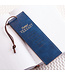 Faithful Servant Blue Faux Leather Bookmark - 2 Chronicles 15:7