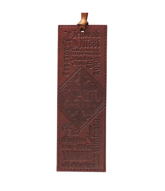 Christian Art Gifts Names of God - LuxLeather Bookmark | 仿皮書籤