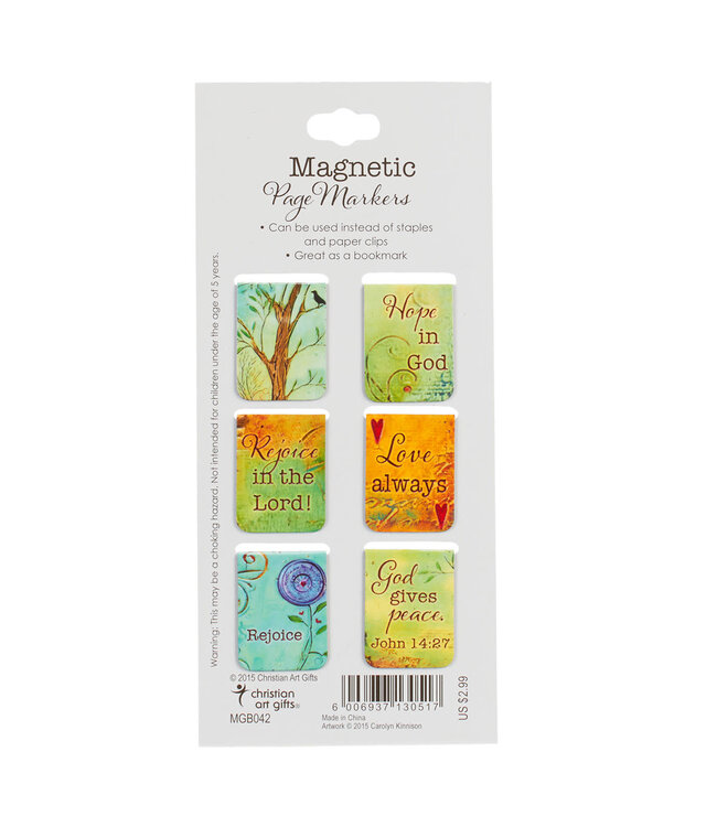 Peaceful Thoughts - Mini Magnetic Bookmark Set