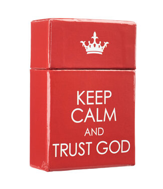Christian Art Gifts Box of Blessings - Keep Calm & Trust God | 祝福金句卡