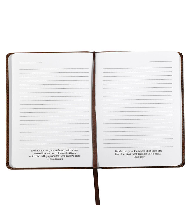 I Know The Plans Tawny Brown Faux Leather Handy-sized Journal - Jeremiah 29:11 | 仿皮便攜記事本