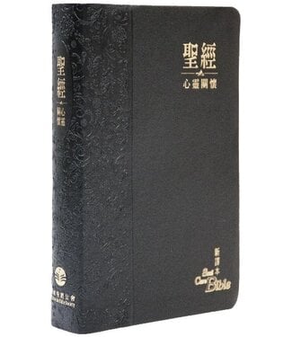 環球聖經公會 The Worldwide Bible Society 心靈關懷聖經：新譯本．標準裝．黑色儷皮金邊．繁體