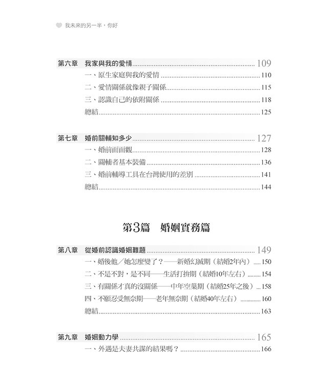 我未來的另一半，你好：從我到我們的幸福練習題