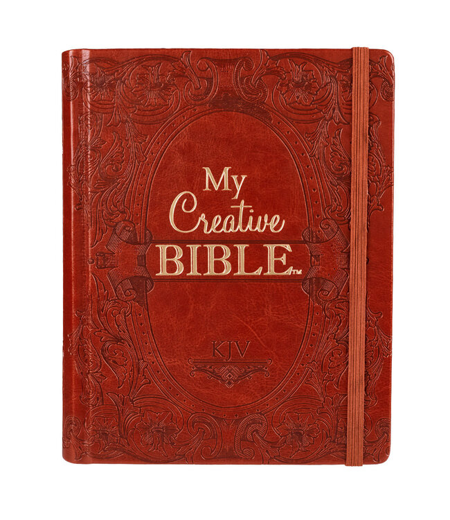 Brown Faux Leather Hardcover My Creative Bible - KJV Journaling Bible