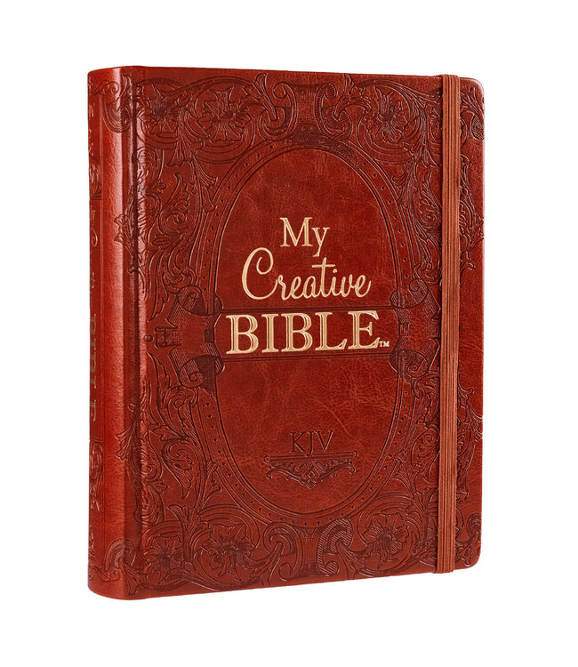 Brown Faux Leather Hardcover My Creative Bible - KJV Journaling Bible