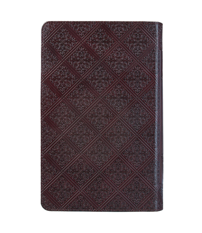 Dark Brown Faux Leather Giant Print King James Version Bible with Thumb Index