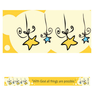 Christian Art Gifts All Things are Possible Magnetic Strip - Matthew 19:26