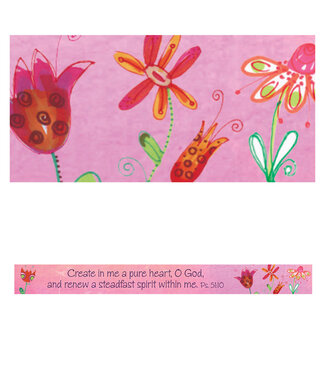 Christian Art Gifts A Pure Heart - Magnetic Strip - Psalm 51:10