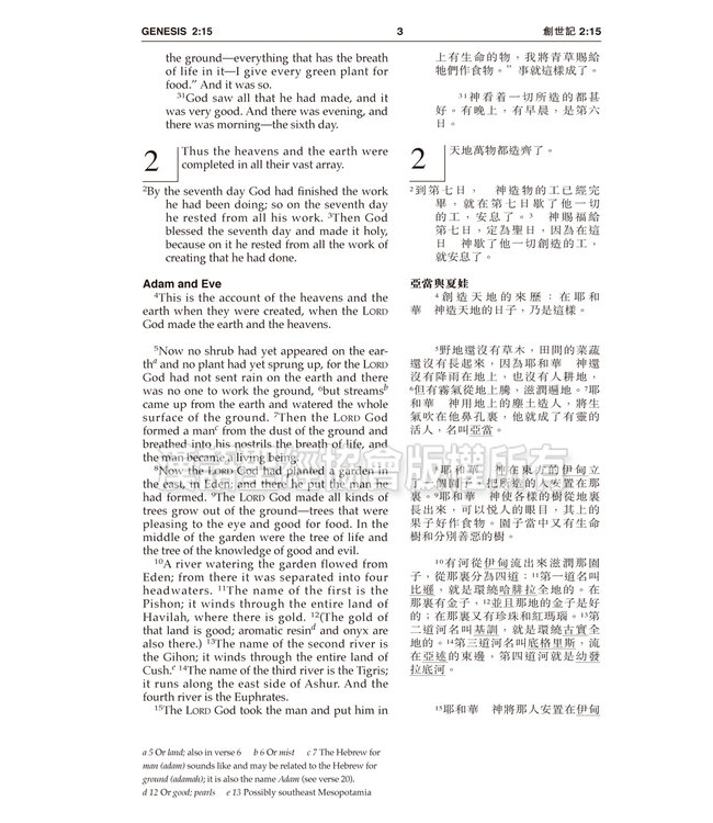 聖經．和合本／NIV．袖珍本．藍色硬面．白邊 Union Version / NIV (Navy Hardcover White Edge) （暫缺）