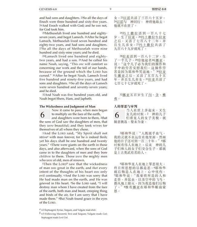 聖經．中英對照．和合本／NKJV．黑色仿皮面．金邊．標準本（簡體） Holy Bible - CUV / NKJV - Chinese / English (Black Leather Gilt Edge) Simplified Chinese