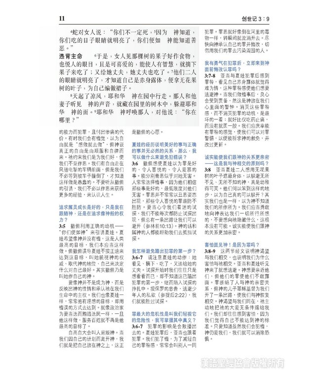 圣经．灵修版．黑色精装．白边．轻便本 Chinese Life Application Bible (Black Hardcover White Edge)