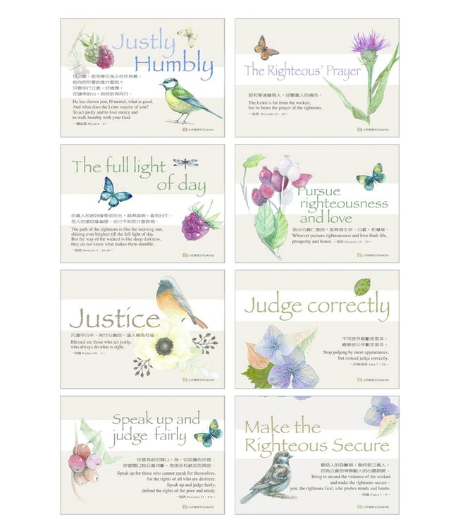 主題式關懷經文卡：擁抱神，追求公義