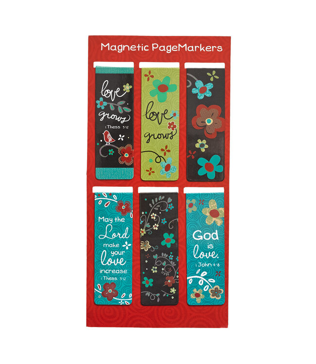 Love Never Fails - Magnetic Bookmarks Set