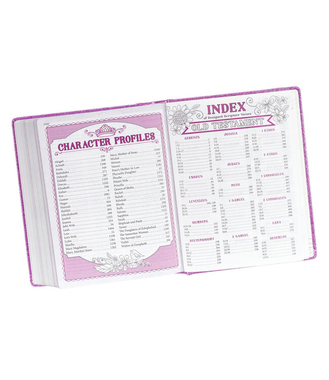 Purple Glitter My Creative Bible for Girls - ESV Journaling Bible