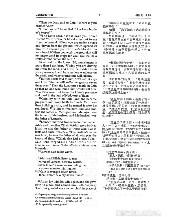 中英圣经和合本．袖珍本．黑色仿皮面．金边．拉链 Union Version / NIV (Black Leather Zipper Gilt Edge)