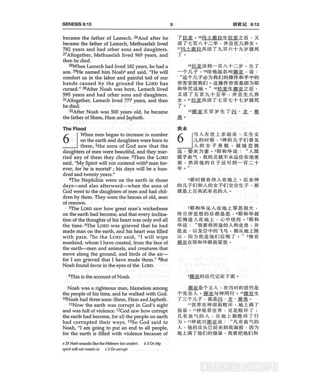 中英圣经和合本．袖珍本．黑色仿皮面．金边．拉链 Union Version / NIV (Black Leather Zipper Gilt Edge)