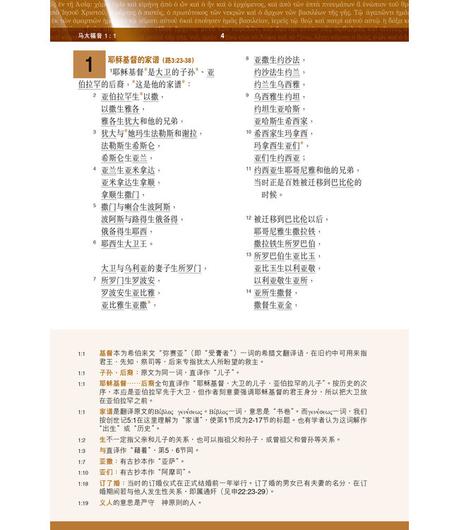 圣经．新汉语译本．新约全书．注释版