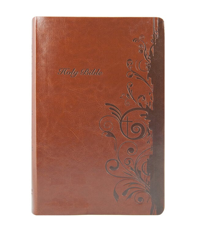 聖經新譯本／NIV．標準裝．棕色儷皮金邊．簡體 CNV/NIV , Stand Size, Simp. , Brown PU Cover, Golden Edge