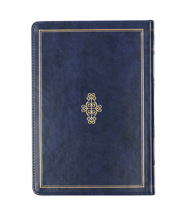 Trust in the LORD - Navy Faux Leather Classic Journal - Isaiah 26:4