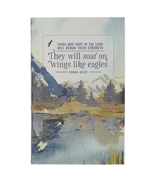 Christian Art Gifts Journal Softcover On Wings like Eagles Isa. 40:31