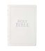 White Faux Leather Large Print Thinline KJV Bible with Thumb Index