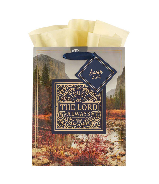 Trust in the LORD Always - Medium Gift Bag - Isaiah 26:4