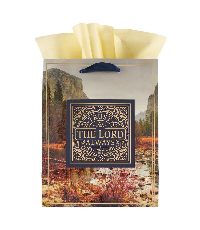 Trust in the LORD Always - Medium Gift Bag - Isaiah 26:4