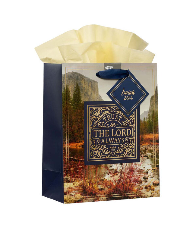 Trust in the LORD Always - Medium Gift Bag - Isaiah 26:4