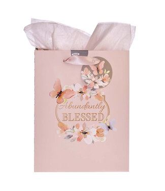 Christian Art Gifts Abundantly Blessed - Medium Gift Bag - Deuteronomy 7:13