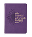Christian Art Gifts Journal Handy Purple Strength & Dignity Prov. 31:25