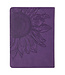 Strength & Dignity - Purple Sunflower Faux Leather Handy-Sized Journal - Proverbs 31:25