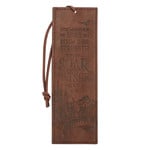 Christian Art Gifts Soar - Brown Faux Leather Bookmark - Isaiah 40:31