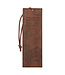 Christian Art Gifts Soar - Brown Faux Leather Bookmark - Isaiah 40:31